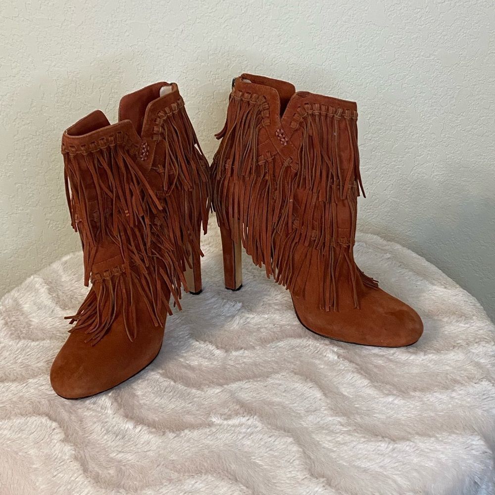 Jean-Michel Cazabat Fringe Booties - Picture 4 of 10